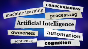 AI Artificial Intelligence Machine Learning News Headlines 3d Illustration